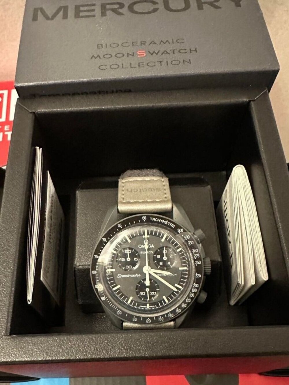 Swatch Omega Bioceramic Moonswatch Mission To Mercury Brand New Fast Ship